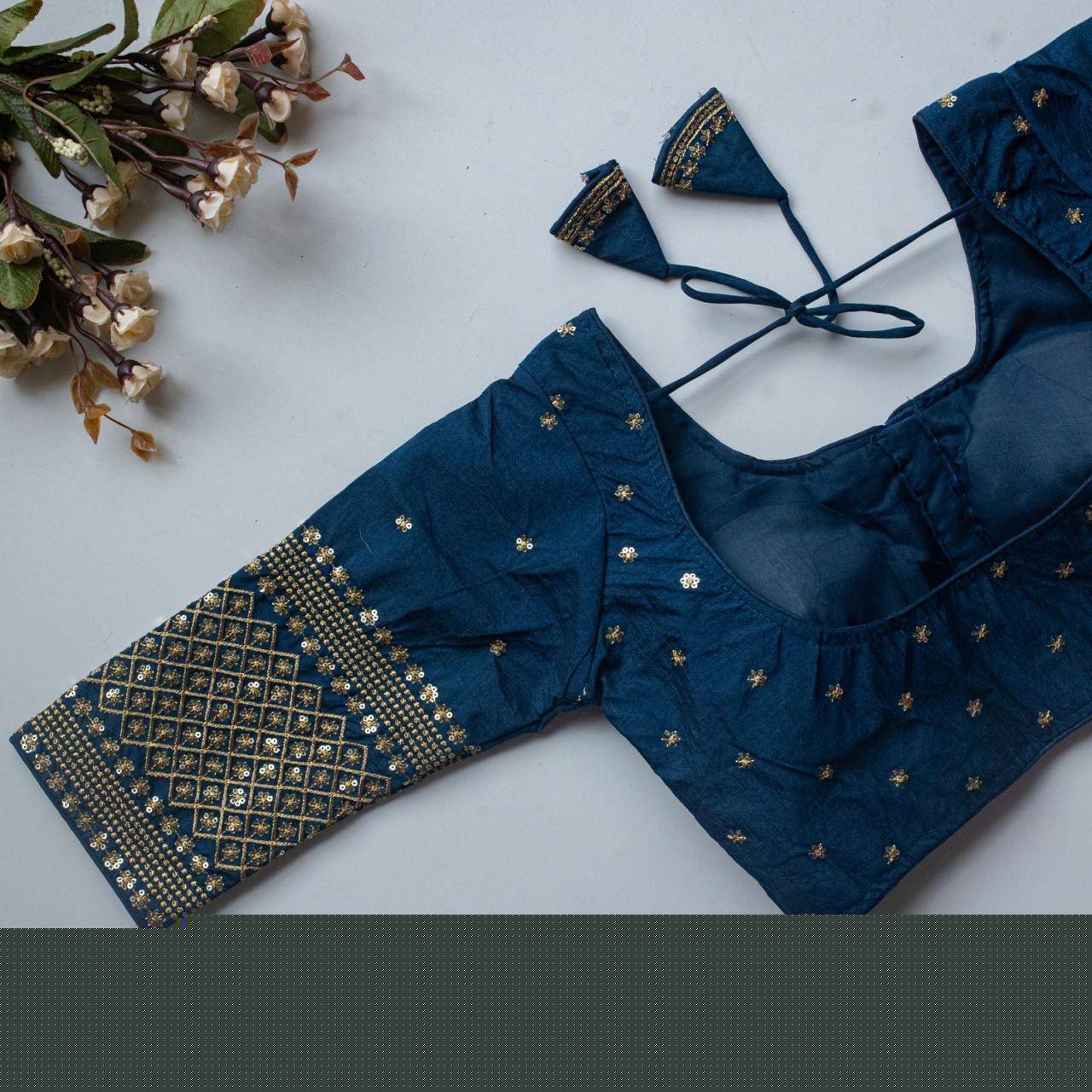 Kb-Rumi Vol-2 By Fashid Wholesale 01 To 09 Series Designer Beautiful Collection Occasional Wear & Party Wear Vichitra Silk Blouse At Wholesale Price