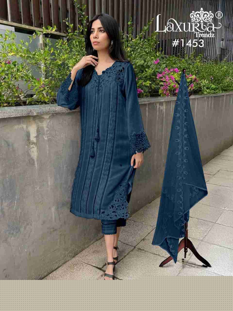 Luxuria Trendz 1457 Colours By Luxuria 1457-A To 1457-D Series Beautiful Pakistani Suits Colorful Stylish Fancy Casual Wear & Ethnic Wear Viscose Slub Dresses At Wholesale Price