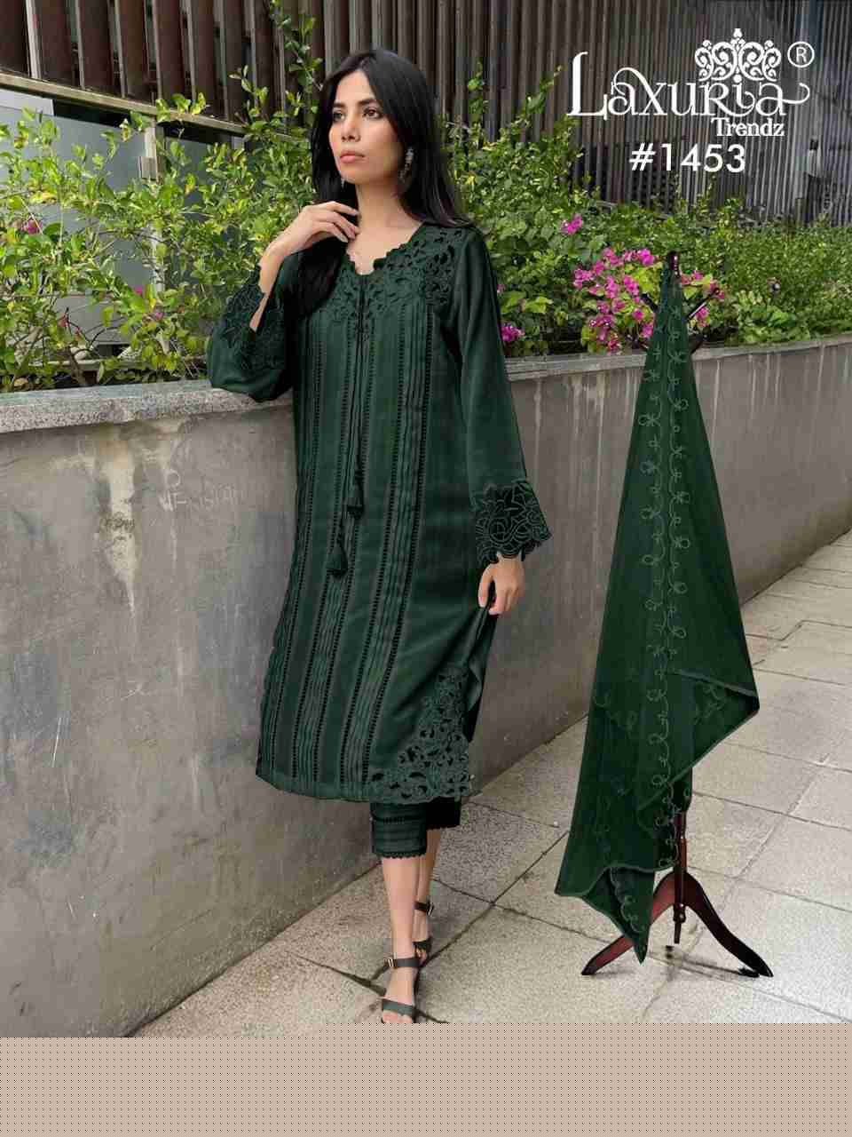 Luxuria Trendz 1457 Colours By Luxuria 1457-A To 1457-D Series Beautiful Pakistani Suits Colorful Stylish Fancy Casual Wear & Ethnic Wear Viscose Slub Dresses At Wholesale Price