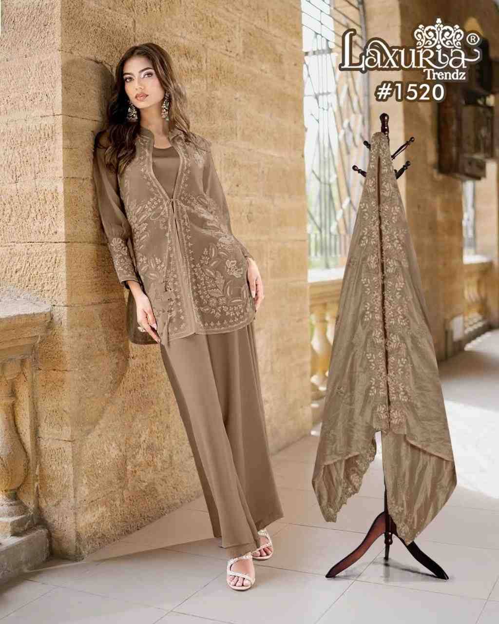 Luxuria Trendz 1520 Colours By Luxuria 1520-A To 1520-B Series Beautiful Pakistani Suits Colorful Stylish Fancy Casual Wear & Ethnic Wear Rangoli Dresses At Wholesale Price