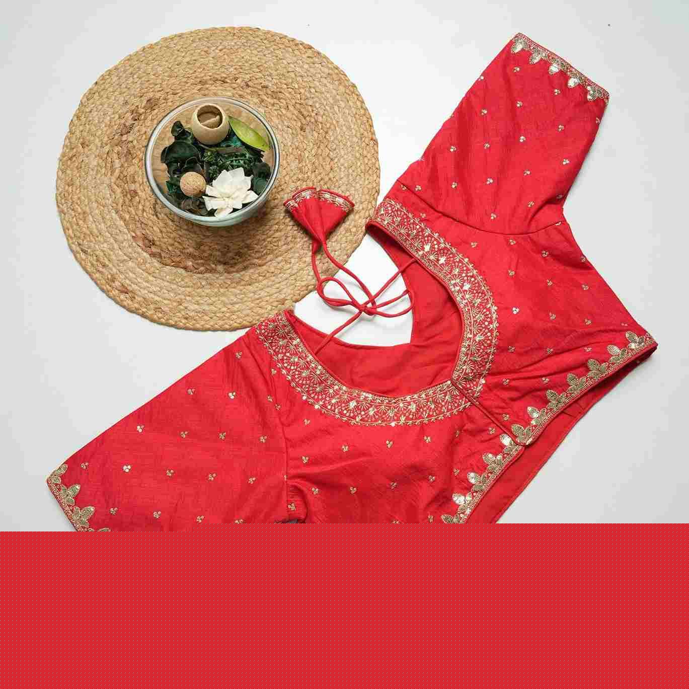 Kb-Vcut Vol-5 By Fashid Wholesale 01 To 11 Series Designer Beautiful Collection Occasional Wear & Party Wear Vichitra Silk Blouse At Wholesale Price