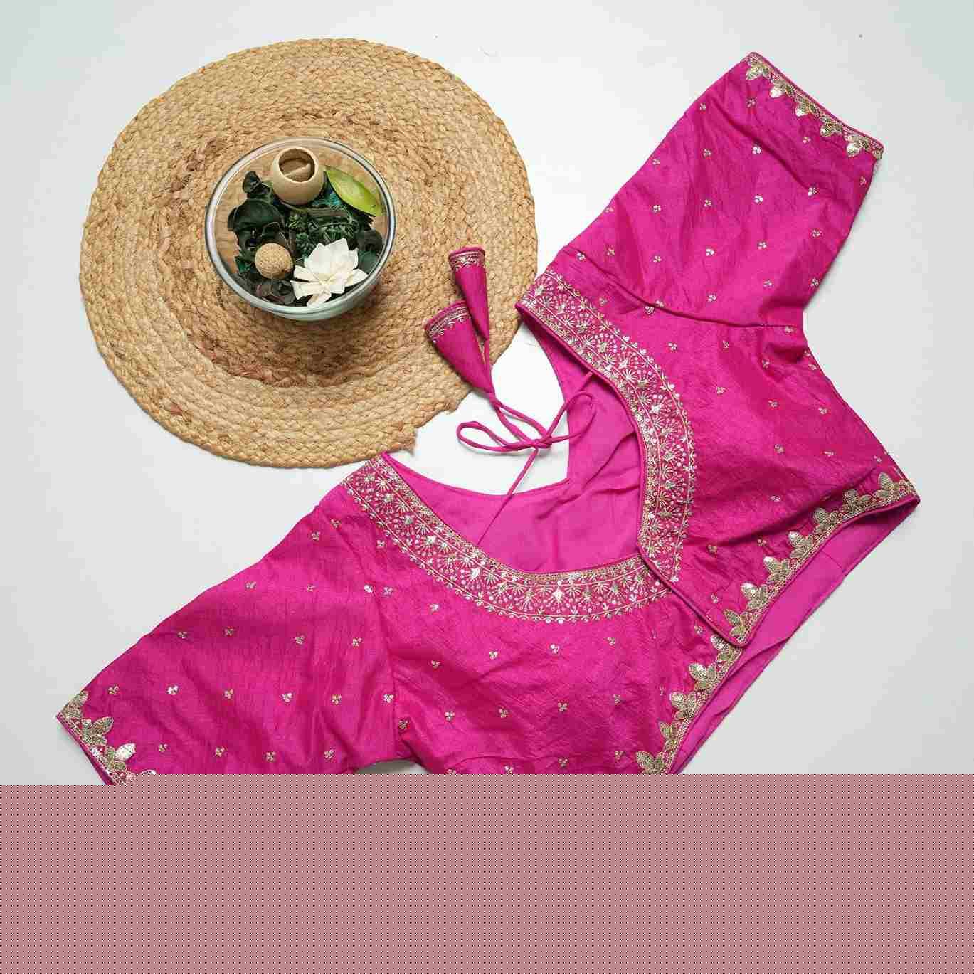 Kb-Vcut Vol-5 By Fashid Wholesale 01 To 11 Series Designer Beautiful Collection Occasional Wear & Party Wear Vichitra Silk Blouse At Wholesale Price