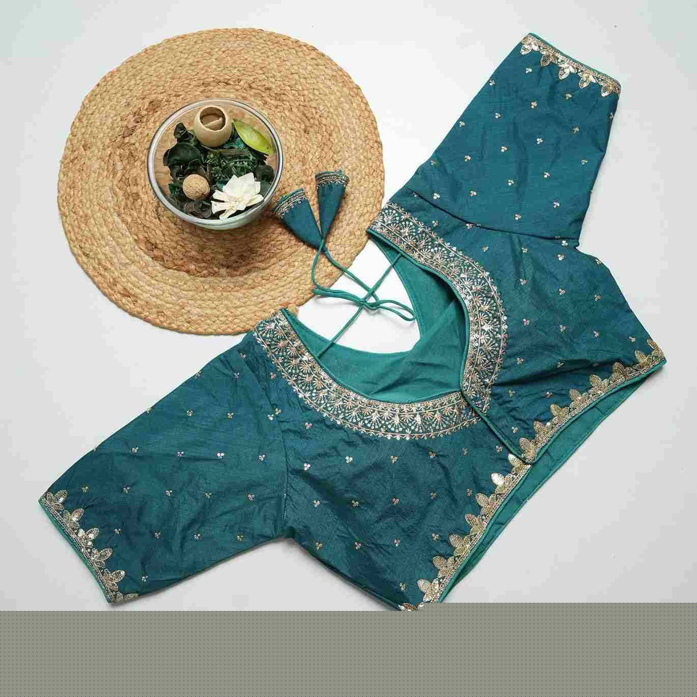 Kb-Vcut Vol-5 By Fashid Wholesale 01 To 11 Series Designer Beautiful Collection Occasional Wear & Party Wear Vichitra Silk Blouse At Wholesale Price