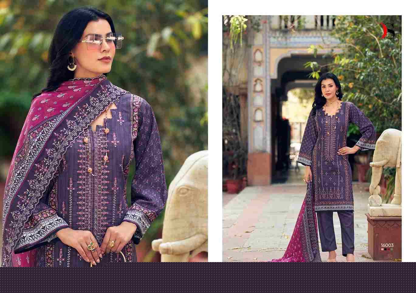 Bin Saeed Vol-16 By Deepsy Suits 16001 To 16008 Series Beautiful Pakistani Suits Colorful Stylish Fancy Casual Wear & Ethnic Wear Pure Cotton With Embroidered Dresses At Wholesale Price