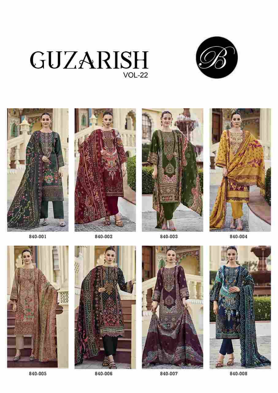 Guzarish Vol-22 By Belliza 840-001 To 840-008 Series Beautiful Stylish Festive Suits Fancy Colorful Casual Wear & Ethnic Wear & Ready To Wear Pure Cotton Digital Print Dresses At Wholesale Price