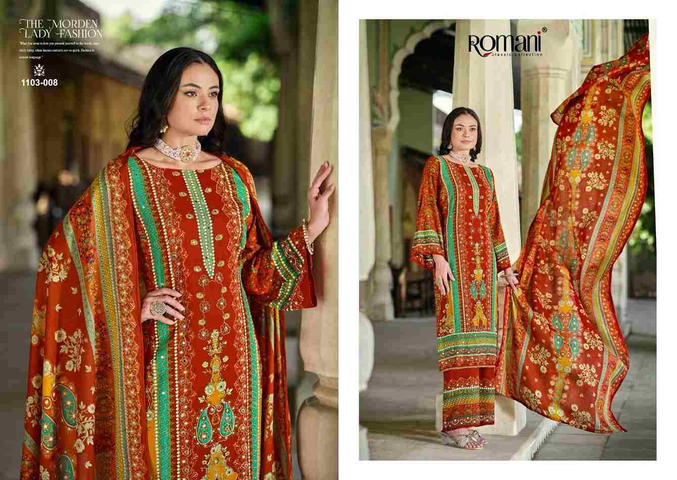 Mahira By Romani 1103-001 To 1103-008 Series Beautiful Festive Suits Stylish Fancy Colorful Casual Wear & Ethnic Wear Soft Cotton Print Dresses At Wholesale Price