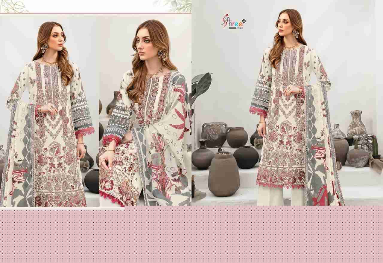 Chevron Premium Collection Vol-10 By Shree Fabs 3871 To 3878 Series Beautiful Pakistani Suits Colorful Stylish Fancy Casual Wear & Ethnic Wear Pure Cotton Embroidered Dresses At Wholesale Price