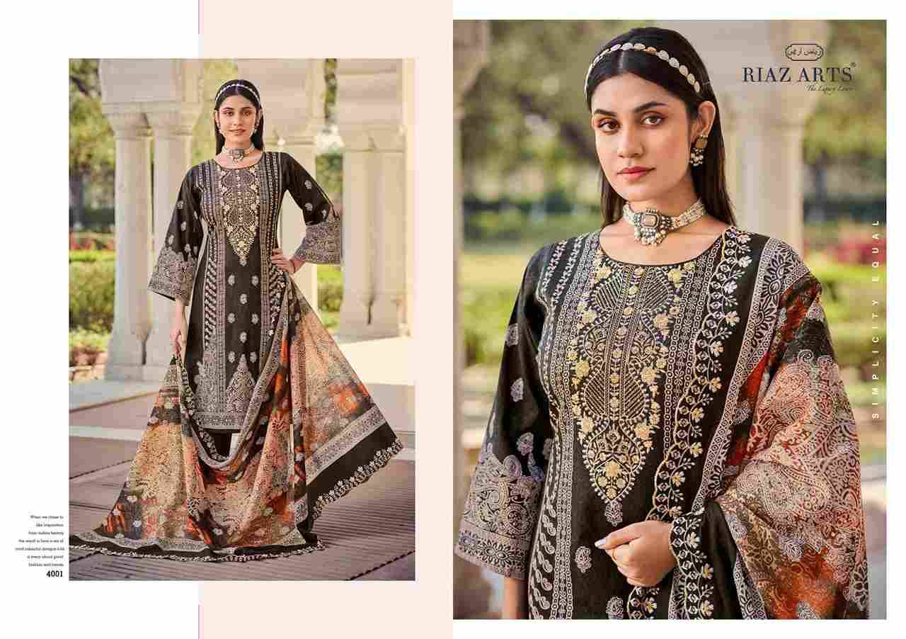 Bin Saeed Vol-8 By Riaz Arts 4001 To 4008 Series Beautiful Festive Suits Stylish Fancy Colorful Casual Wear & Ethnic Wear Pure Cotton Print Dresses At Wholesale Price