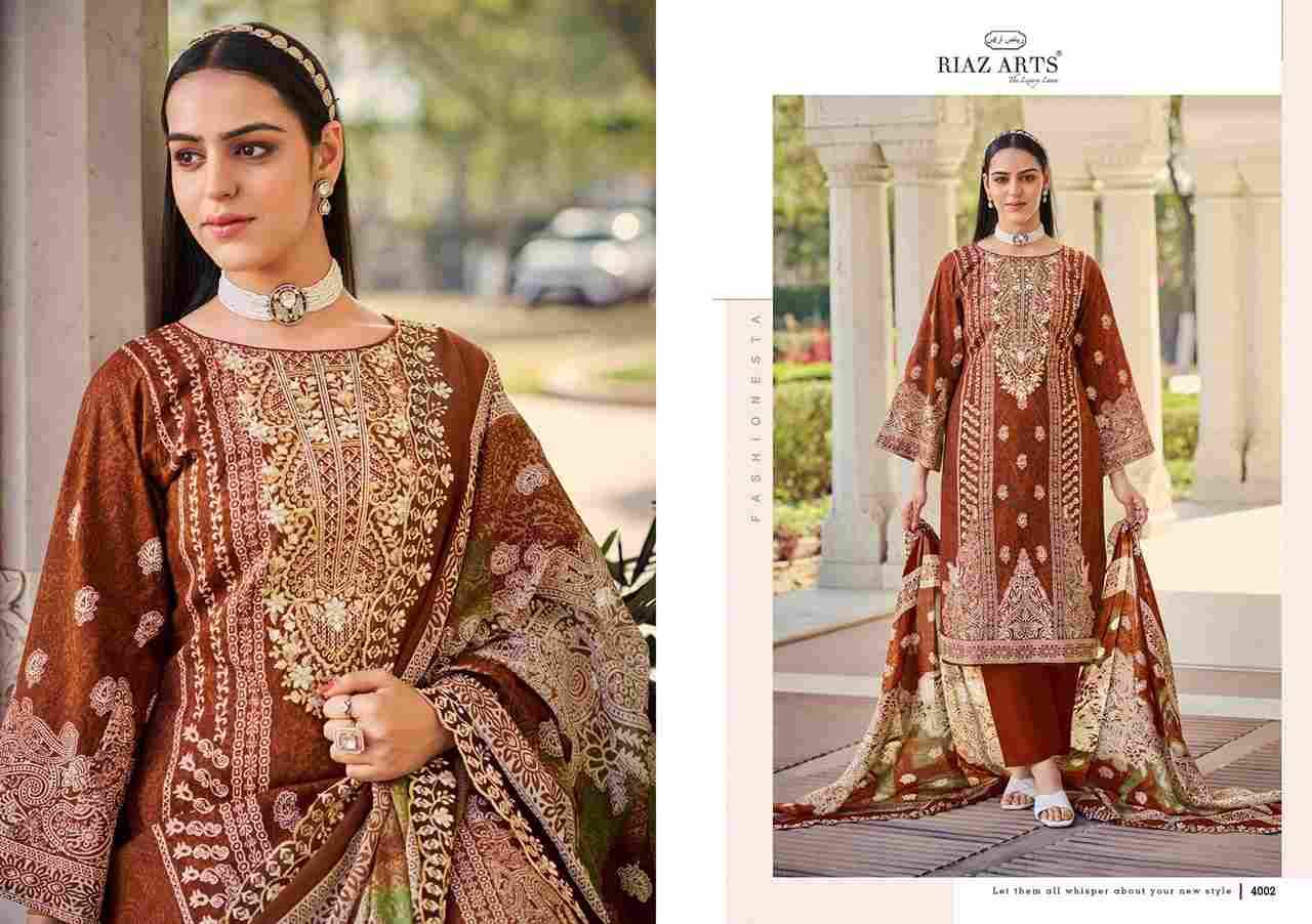 Bin Saeed Vol-8 By Riaz Arts 4001 To 4008 Series Beautiful Festive Suits Stylish Fancy Colorful Casual Wear & Ethnic Wear Pure Cotton Print Dresses At Wholesale Price