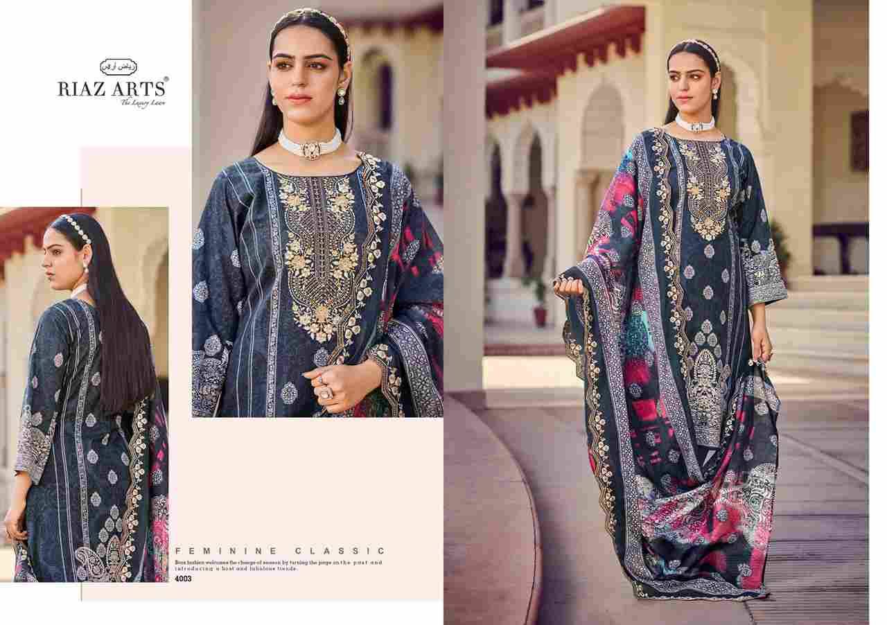 Bin Saeed Vol-8 By Riaz Arts 4001 To 4008 Series Beautiful Festive Suits Stylish Fancy Colorful Casual Wear & Ethnic Wear Pure Cotton Print Dresses At Wholesale Price