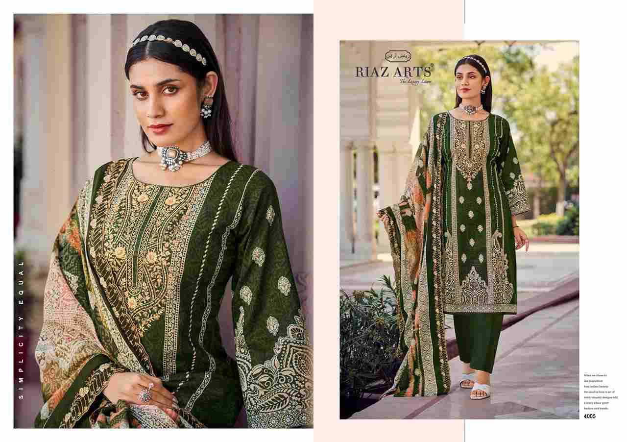 Bin Saeed Vol-8 By Riaz Arts 4001 To 4008 Series Beautiful Festive Suits Stylish Fancy Colorful Casual Wear & Ethnic Wear Pure Cotton Print Dresses At Wholesale Price