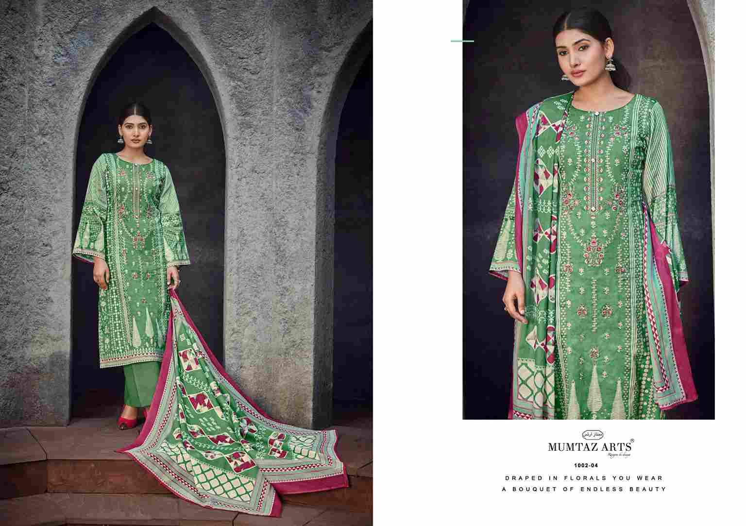 Nimrit By Mumtaz Arts 1001-01 To 1001-06 Series Designer Festive Suits Collection Beautiful Stylish Fancy Colorful Party Wear & Occasional Wear Pure Jam Satin Dresses At Wholesale Price