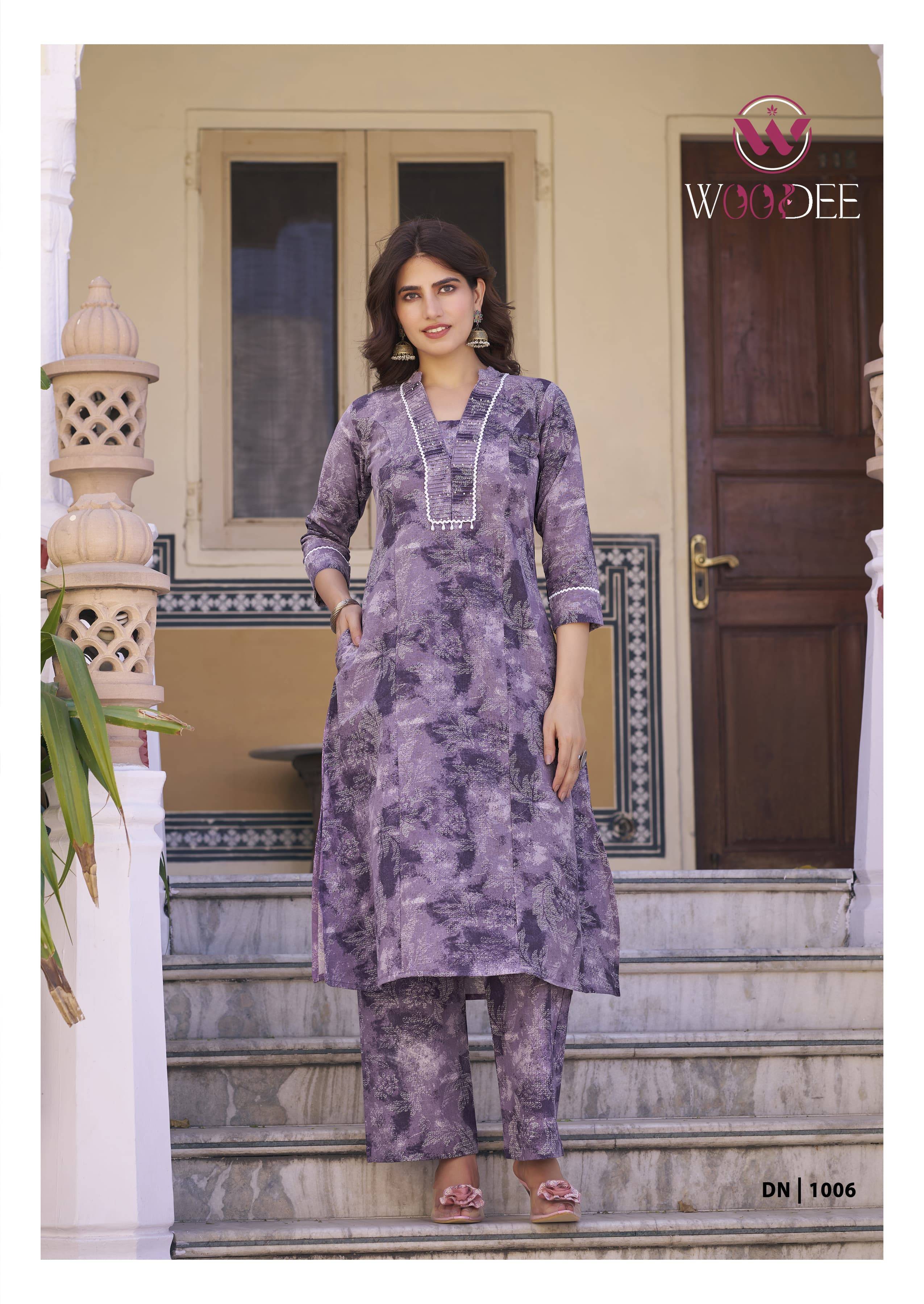Aneri By Woodee 1001 To 1006 Series Designer Stylish Fancy Colorful Beautiful Party Wear & Ethnic Wear Collection Heavy Cotton Co-Ord At Wholesale Price