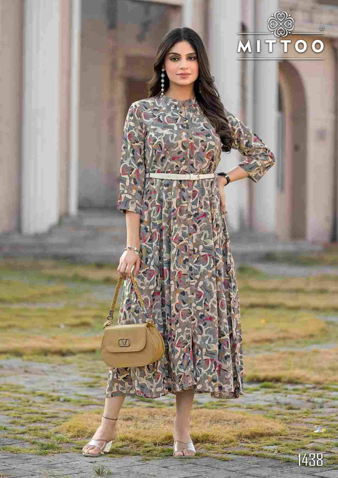 Belt Vol-20 By Mittoo 1437 To 1442 Series Designer Stylish Fancy Colorful Beautiful Party Wear & Ethnic Wear Collection Rayon Print Kurtis At Wholesale Price