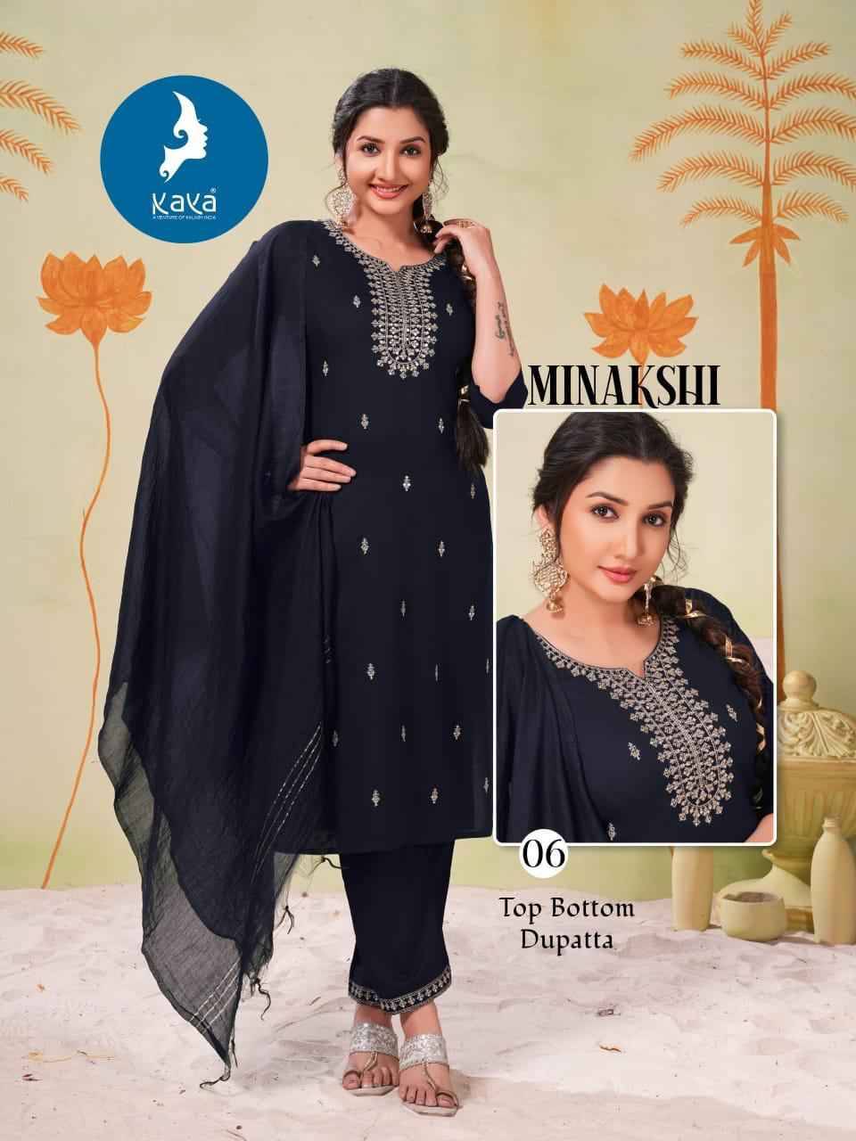 Minakshi By Kaya 01 To 06 Series Designer Stylish Fancy Colorful Beautiful Party Wear & Ethnic Wear Collection Rayon Slub Dresses At Wholesale Price