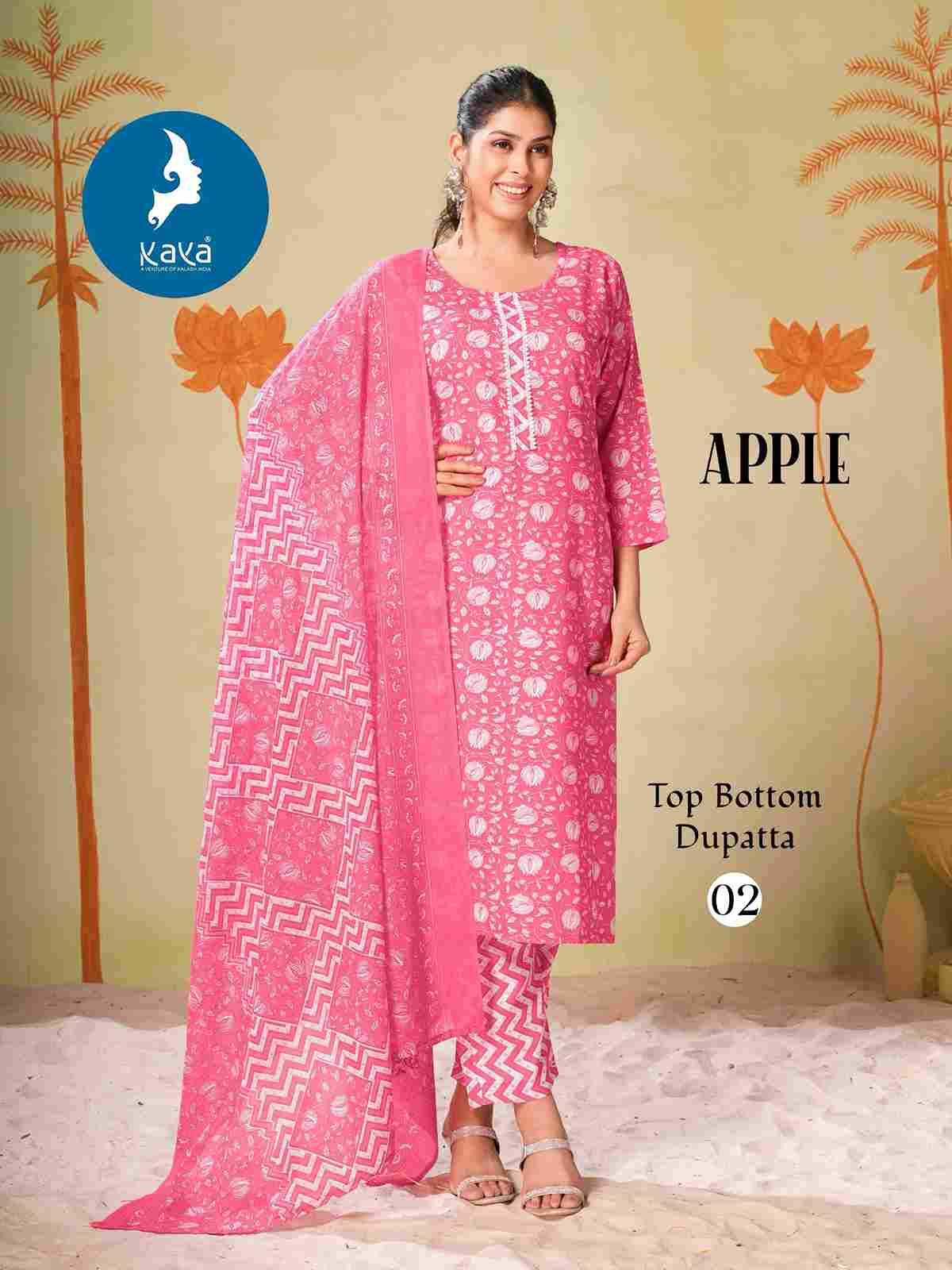 Apple By Kaya 01 To 08 Series Designer Stylish Fancy Colorful Beautiful Party Wear & Ethnic Wear Collection Rayon Print Dresses At Wholesale Price