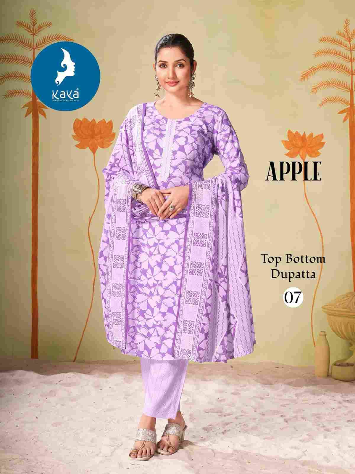 Apple By Kaya 01 To 08 Series Designer Stylish Fancy Colorful Beautiful Party Wear & Ethnic Wear Collection Rayon Print Dresses At Wholesale Price