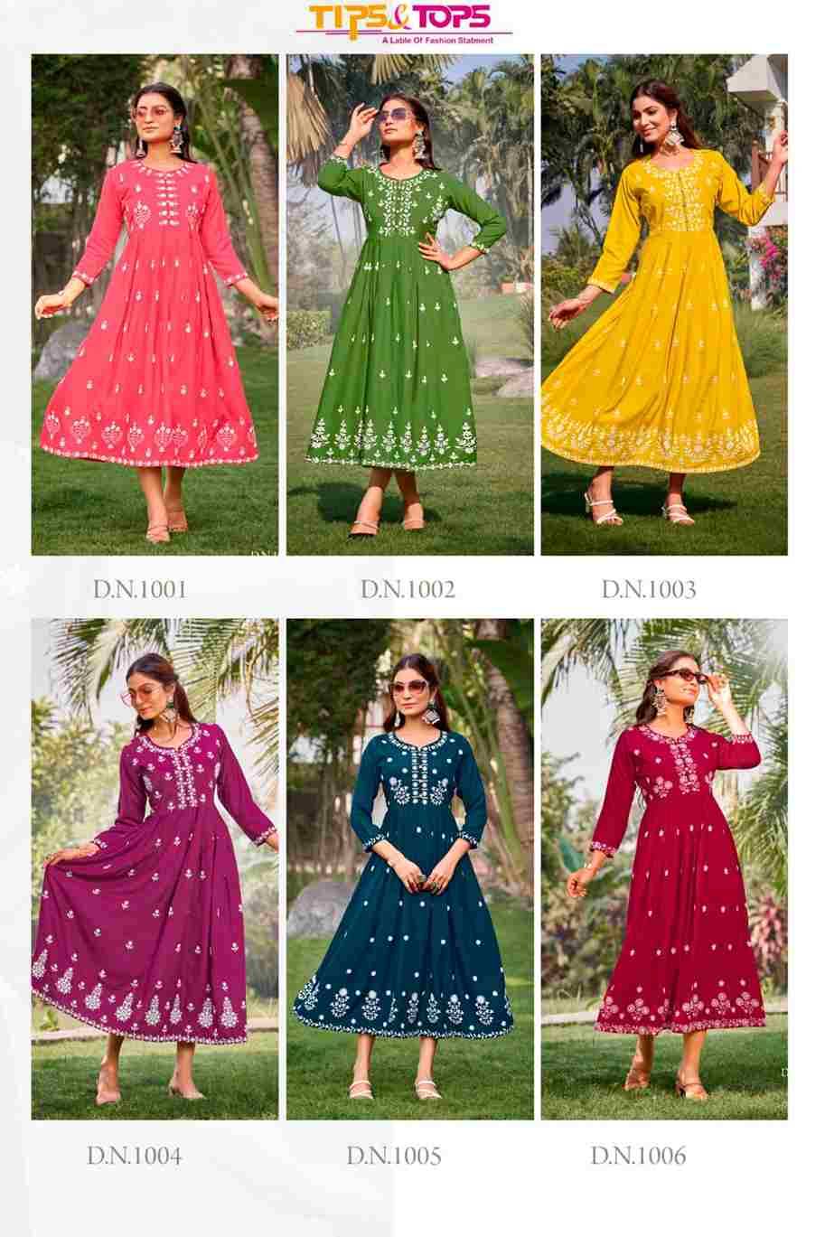 Lakhnavi Vol-3 By Tips And Tops 1001 To 1006 Series Beautiful Stylish Fancy Colorful Casual Wear & Ethnic Wear Rayon Slub Kurtis At Wholesale Price