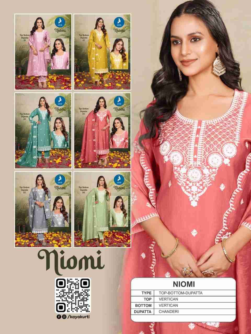 Niomi By Kaya 01 To 06 Series Designer Stylish Fancy Colorful Beautiful Party Wear & Ethnic Wear Collection Vertican Dresses At Wholesale Price
