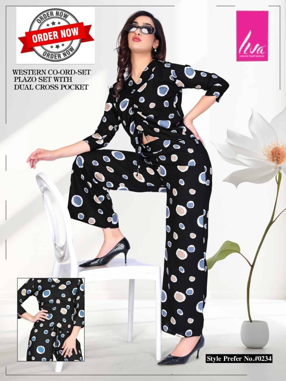 234 By Liva 234-A To 234-F Series Beautiful Stylish Fancy Colorful Casual Wear & Ethnic Wear Rayon Night Suits At Wholesale Price