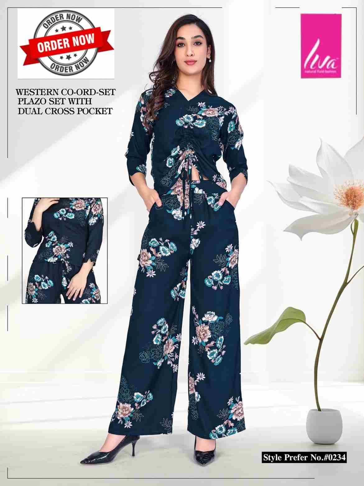 234 By Liva 234-A To 234-F Series Beautiful Stylish Fancy Colorful Casual Wear & Ethnic Wear Rayon Night Suits At Wholesale Price