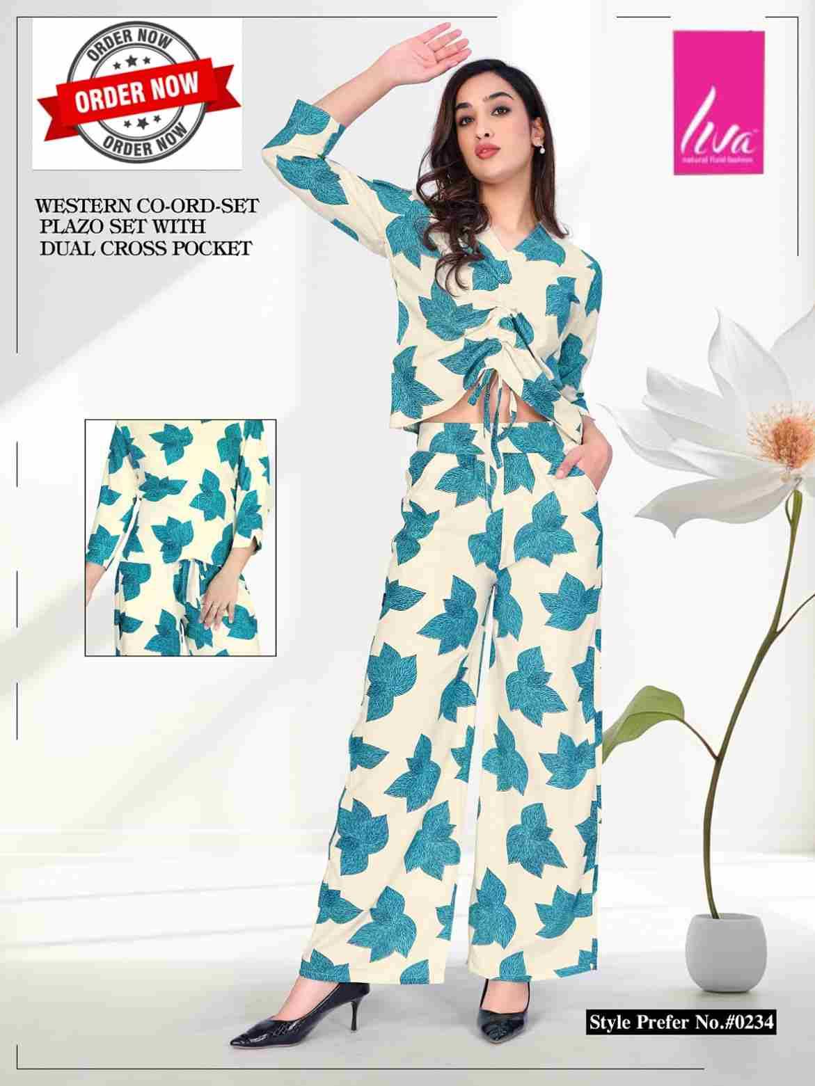 234 By Liva 234-A To 234-F Series Beautiful Stylish Fancy Colorful Casual Wear & Ethnic Wear Rayon Night Suits At Wholesale Price