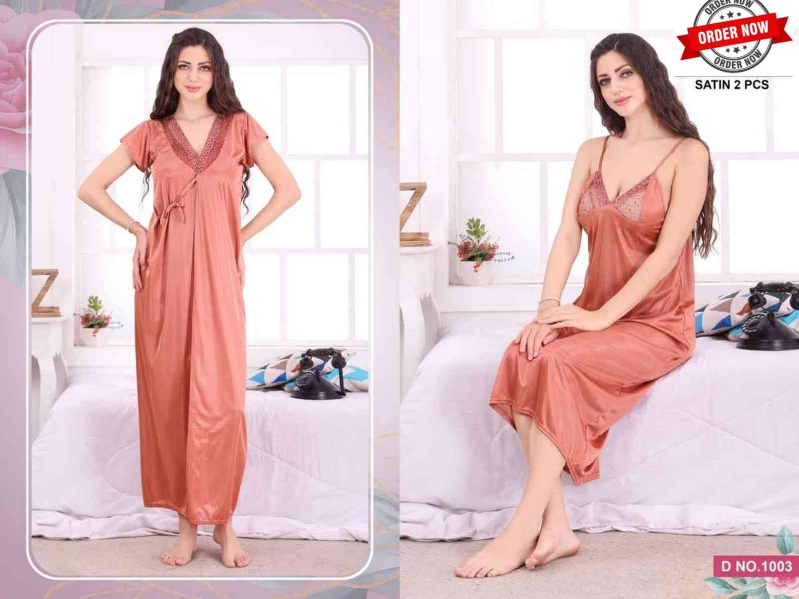 Vol-5007 By Kaamiri 1001 To 1006 Series Designer Stylish Fancy Colorful Beautiful Party Wear & Ethnic Wear Collection Satin Night Gown At Wholesale Price