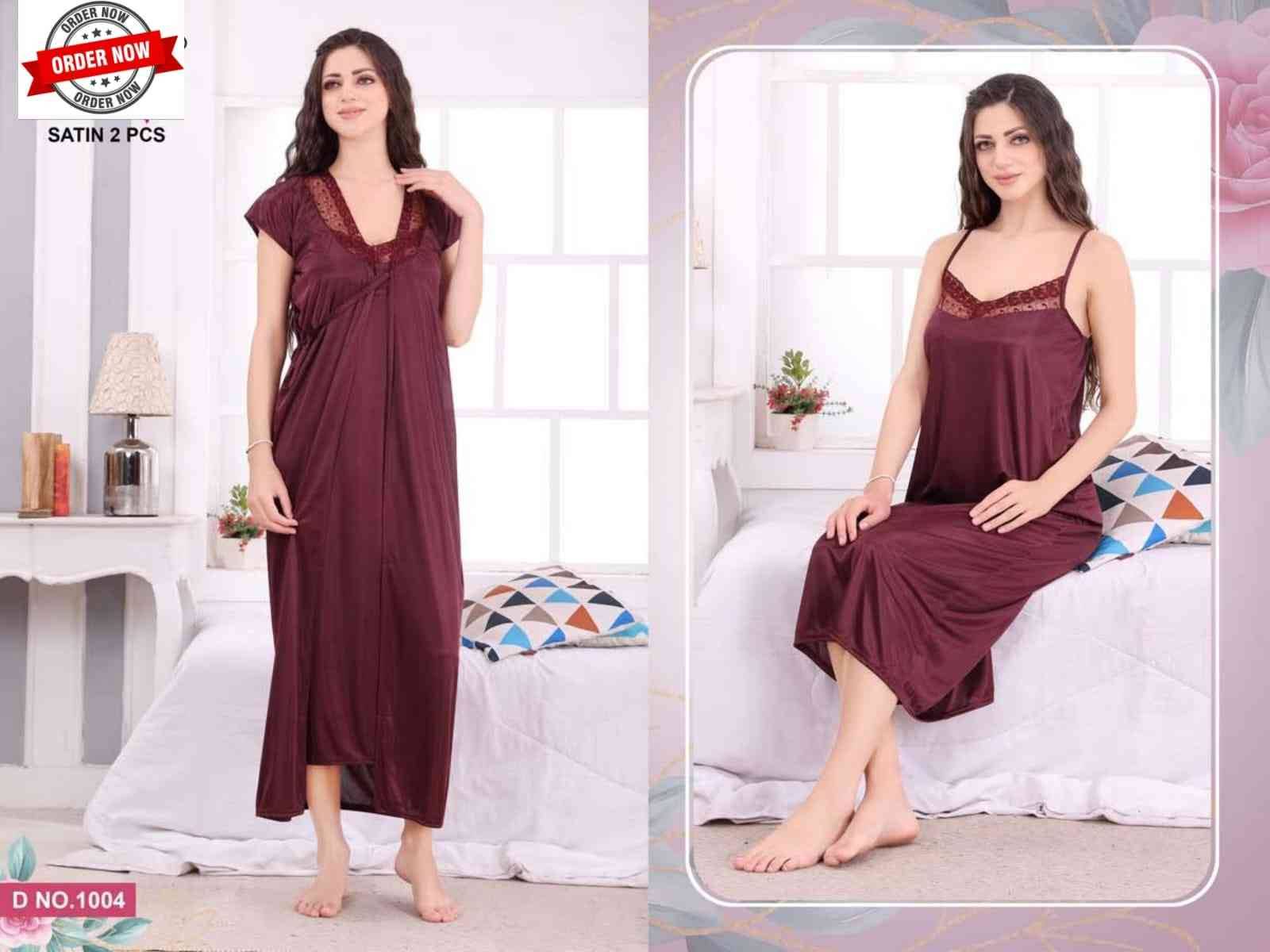 Vol-5007 By Kaamiri 1001 To 1006 Series Designer Stylish Fancy Colorful Beautiful Party Wear & Ethnic Wear Collection Satin Night Gown At Wholesale Price