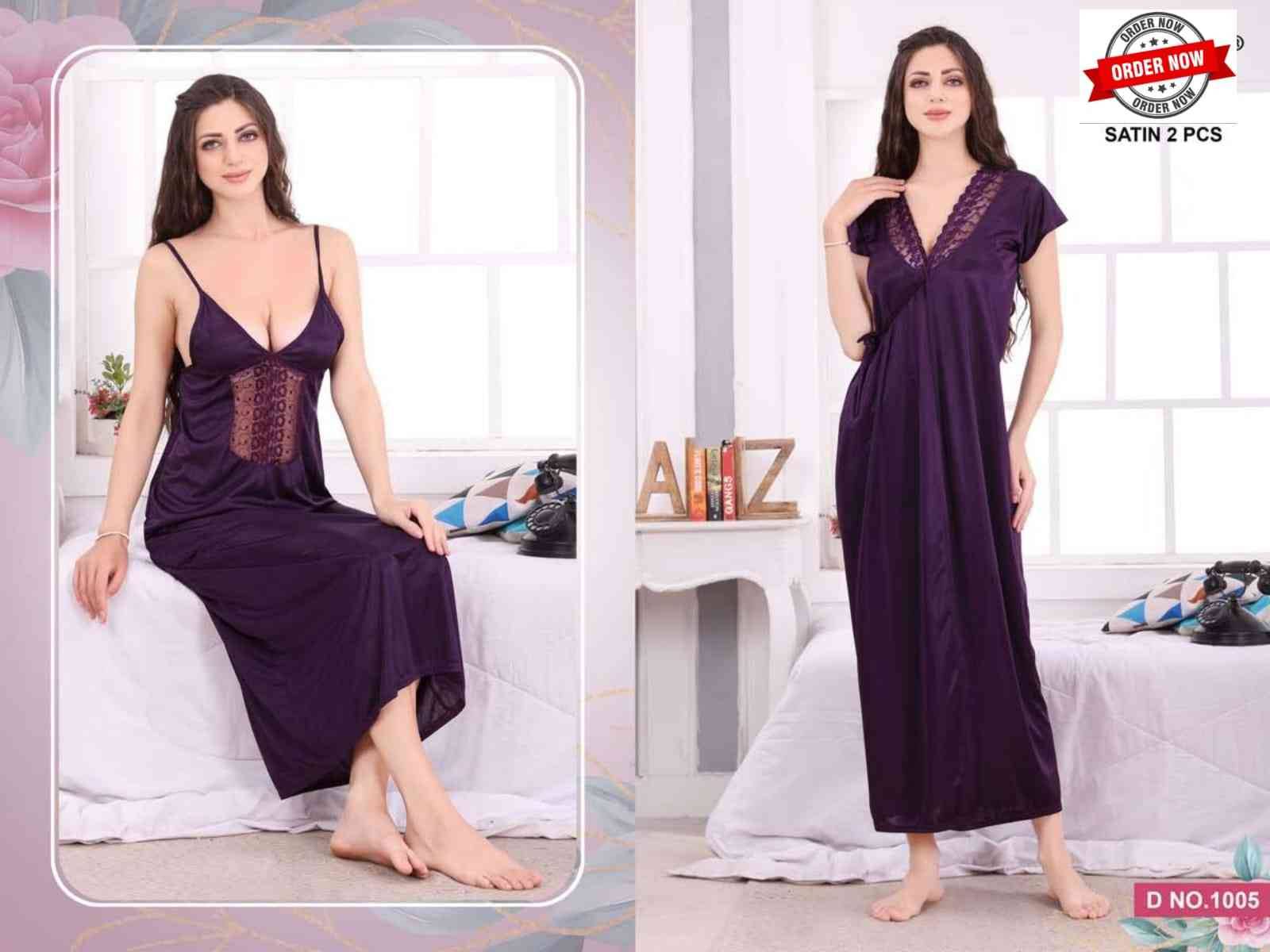 Vol-5007 By Kaamiri 1001 To 1006 Series Designer Stylish Fancy Colorful Beautiful Party Wear & Ethnic Wear Collection Satin Night Gown At Wholesale Price