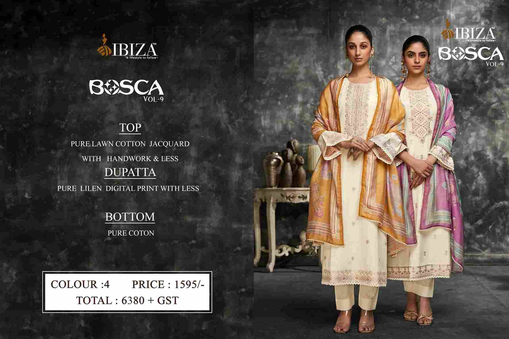 Bosca Vol-9 By Ibiza 15828 To 15831 Series Designer Festive Suits Beautiful Fancy Stylish Colorful Party Wear & Occasional Wear Pure Lawn Cotton Print Dresses At Wholesale Price