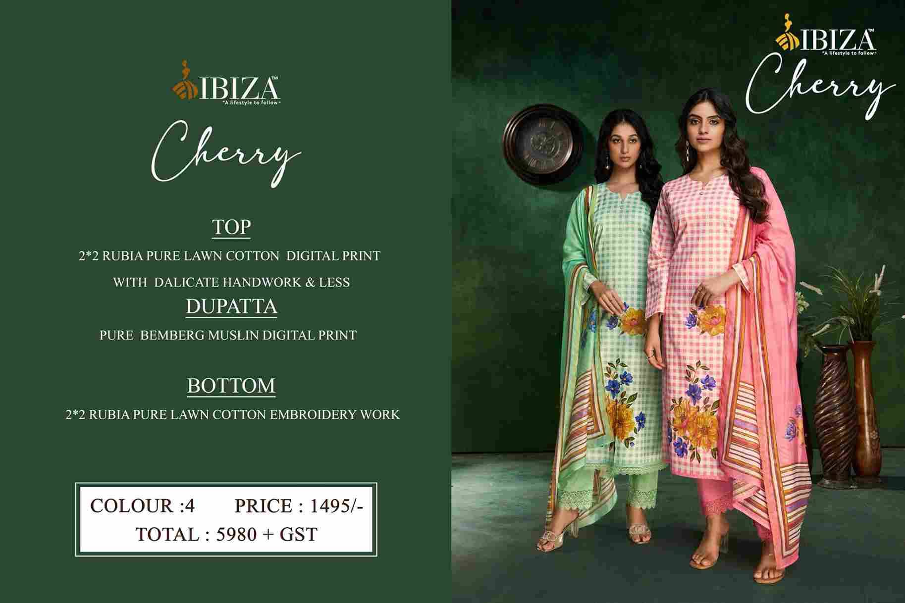 Cherry By Ibiza 15820 To 15823 Series Designer Festive Suits Beautiful Fancy Stylish Colorful Party Wear & Occasional Wear Pure Lawn Cotton Print Dresses At Wholesale Price