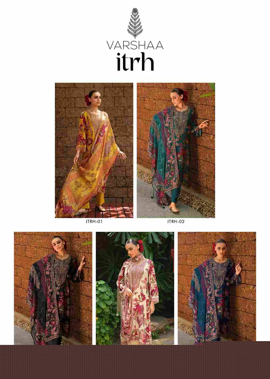 Itrh By Varshaa 01 To 05 Series Beautiful Festive Suits Colorful Stylish Fancy Casual Wear & Ethnic Wear Viscose Muslin Dresses At Wholesale Price
