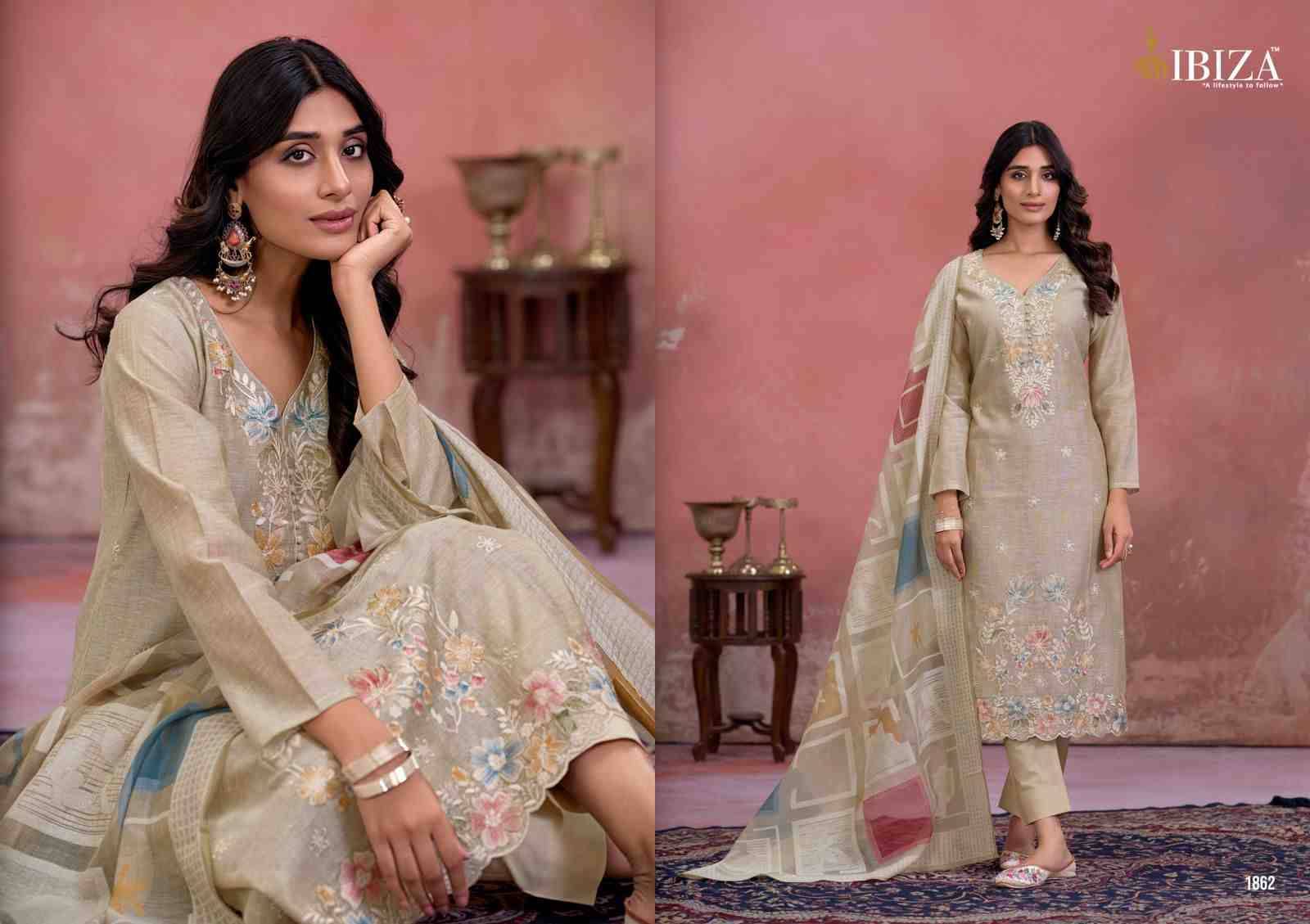 Flamingo By Ibiza 1861 To 1864 Series Designer Festive Suits Beautiful Fancy Stylish Colorful Party Wear & Occasional Wear Pure Organza Silk Dresses At Wholesale Price