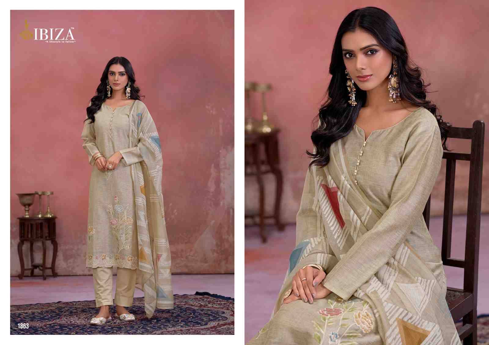 Flamingo By Ibiza 1861 To 1864 Series Designer Festive Suits Beautiful Fancy Stylish Colorful Party Wear & Occasional Wear Pure Organza Silk Dresses At Wholesale Price
