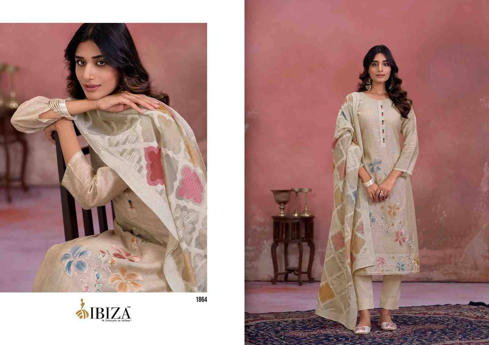 Flamingo By Ibiza 1861 To 1864 Series Designer Festive Suits Beautiful Fancy Stylish Colorful Party Wear & Occasional Wear Pure Organza Silk Dresses At Wholesale Price