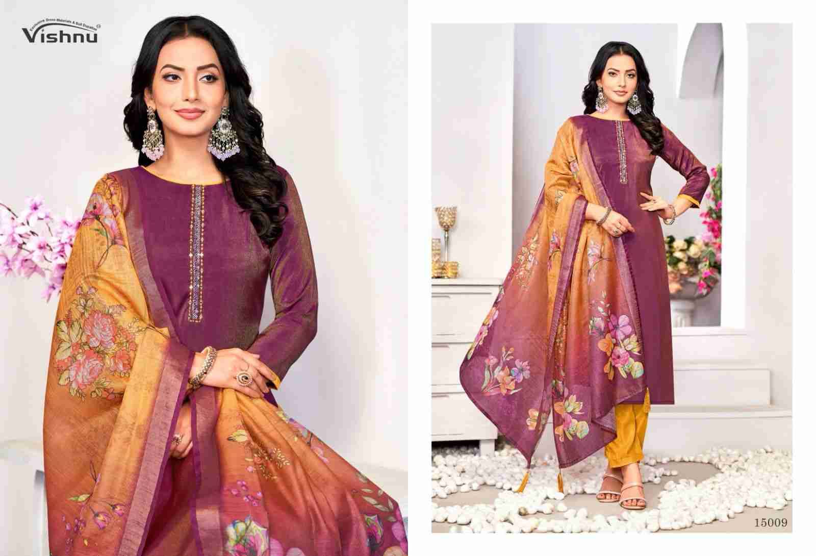 Alizza By Vishnu 15001 To 15012 Series Beautiful Stylish Festive Suits Fancy Colorful Casual Wear & Ethnic Wear & Ready To Wear Roman Shimmer Dresses At Wholesale Price