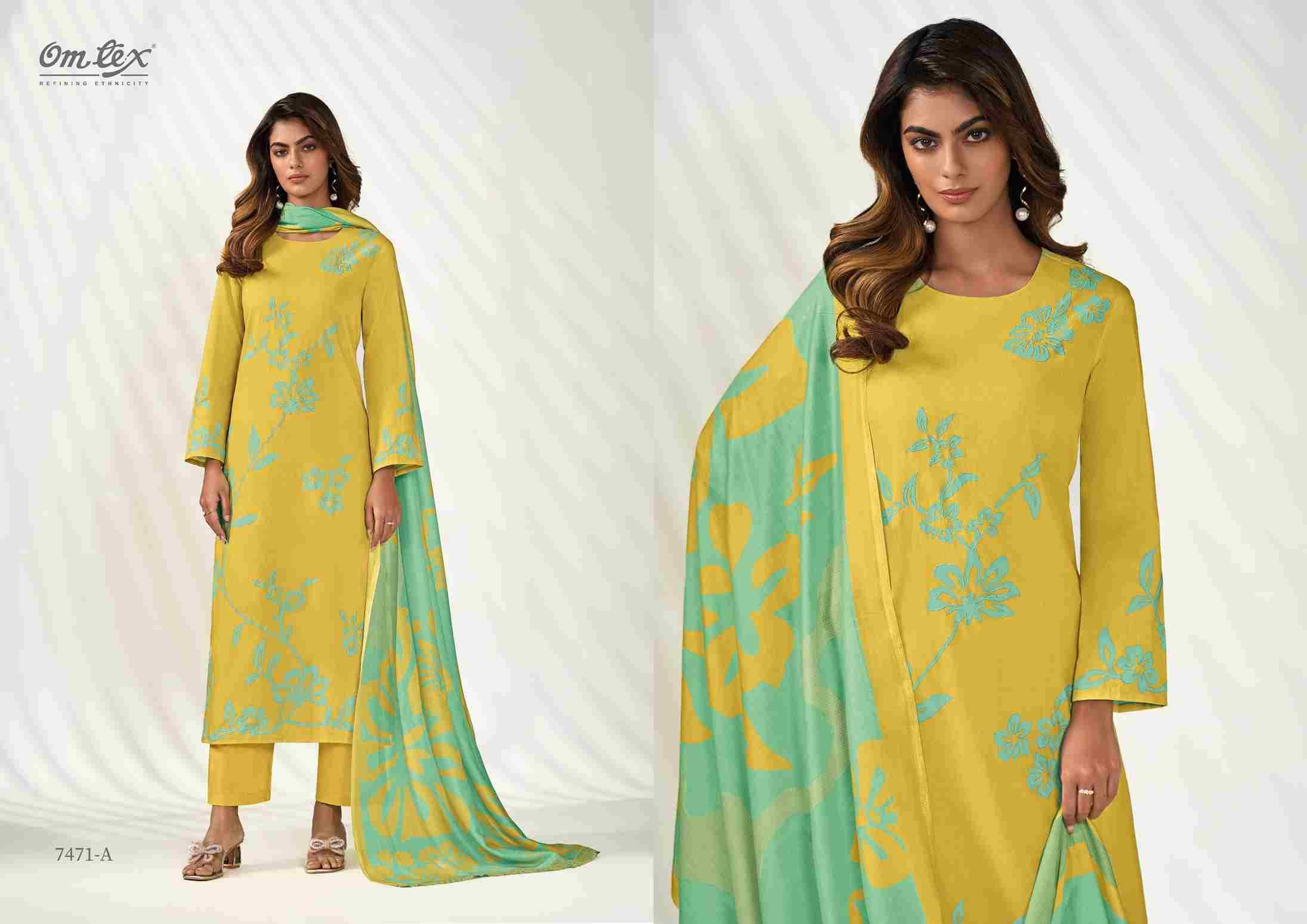 Maskara By Om Tex 7471-A To 7471-D Series Beautiful Suits Stylish Fancy Colorful Party Wear & Ethnic Wear Lawn Cotton Dresses At Wholesale Price