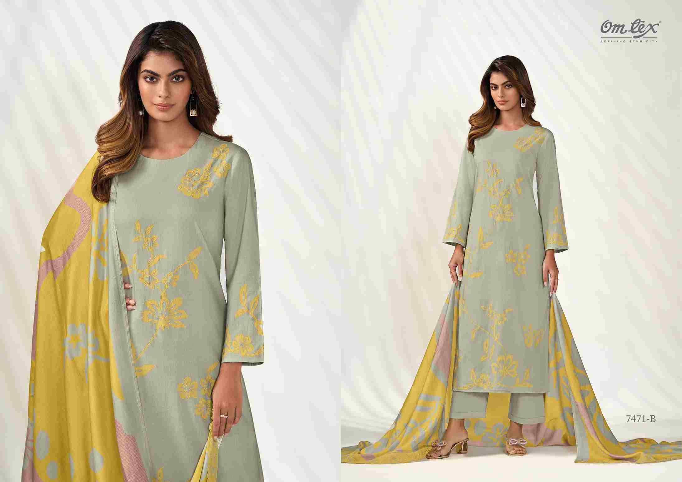 Maskara By Om Tex 7471-A To 7471-D Series Beautiful Suits Stylish Fancy Colorful Party Wear & Ethnic Wear Lawn Cotton Dresses At Wholesale Price