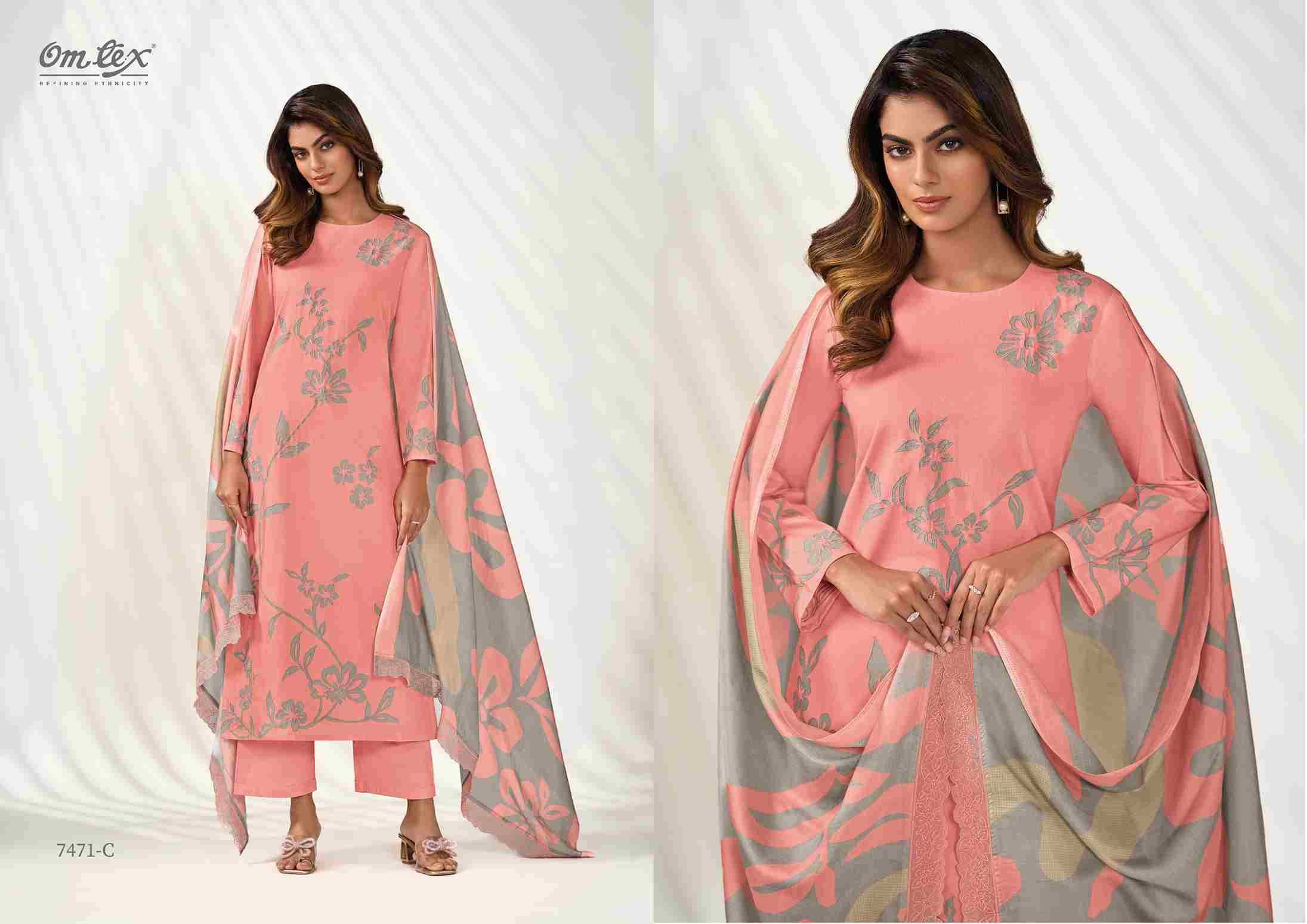 Maskara By Om Tex 7471-A To 7471-D Series Beautiful Suits Stylish Fancy Colorful Party Wear & Ethnic Wear Lawn Cotton Dresses At Wholesale Price