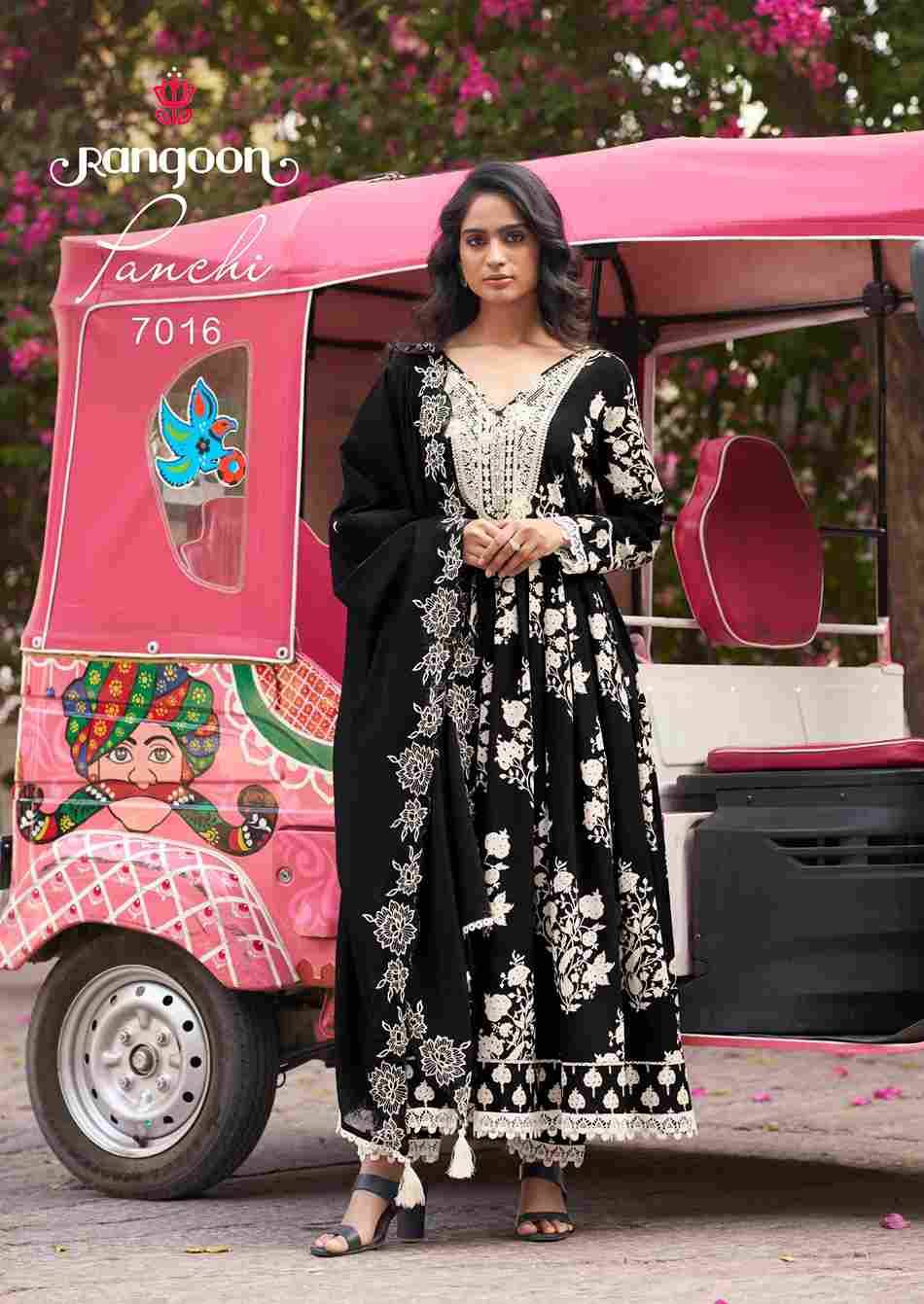 Panchi By Rangoon 7011 To 7016 Series Designer Festive Suits Beautiful Stylish Fancy Colorful Party Wear & Occasional Wear Pure Cotton Dresses At Wholesale Price