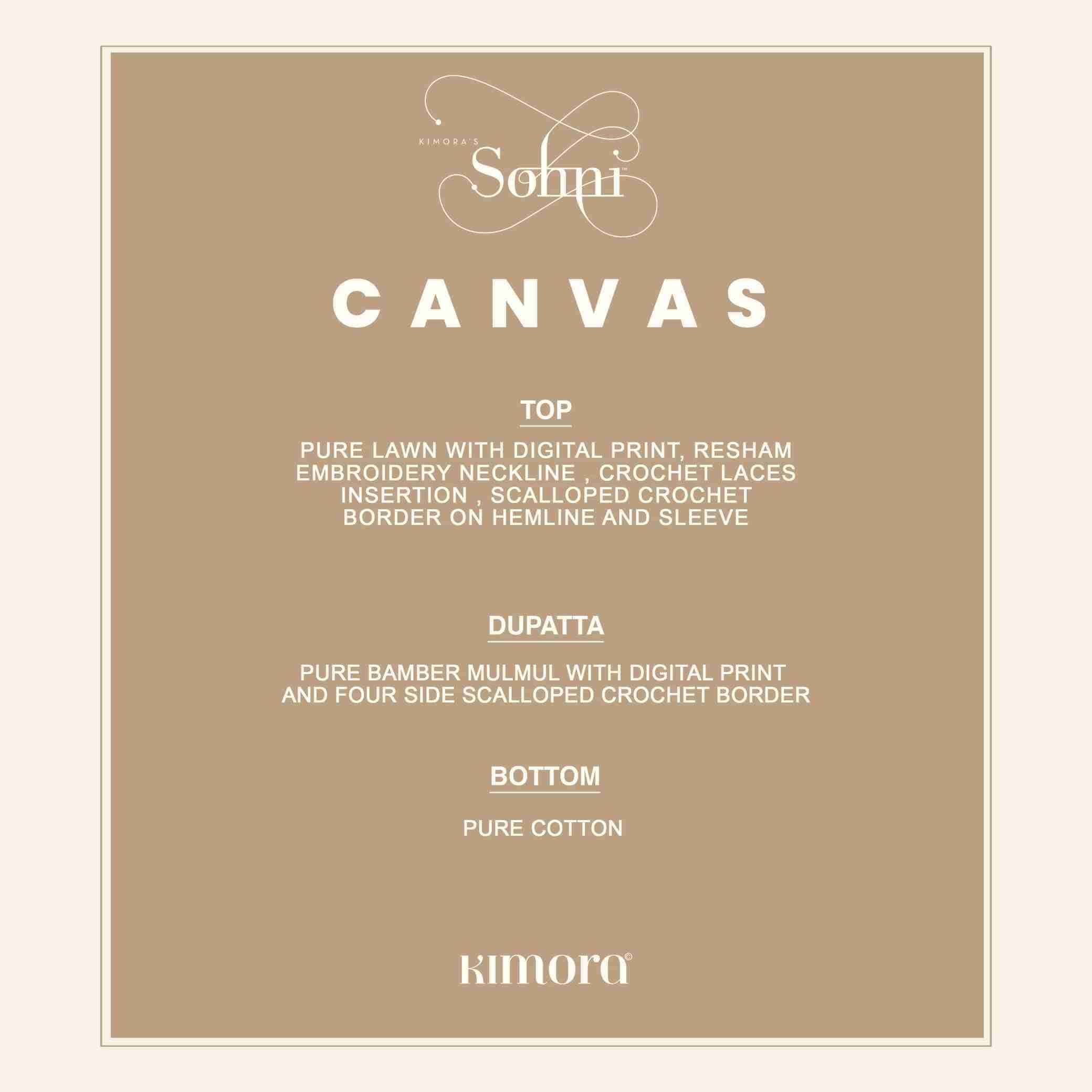 Canvas By Sohni 251 To 254 Series Beautiful Suits Colorful Stylish Fancy Casual Wear & Ethnic Wear Pure Lawn Embroidery Dresses At Wholesale Price