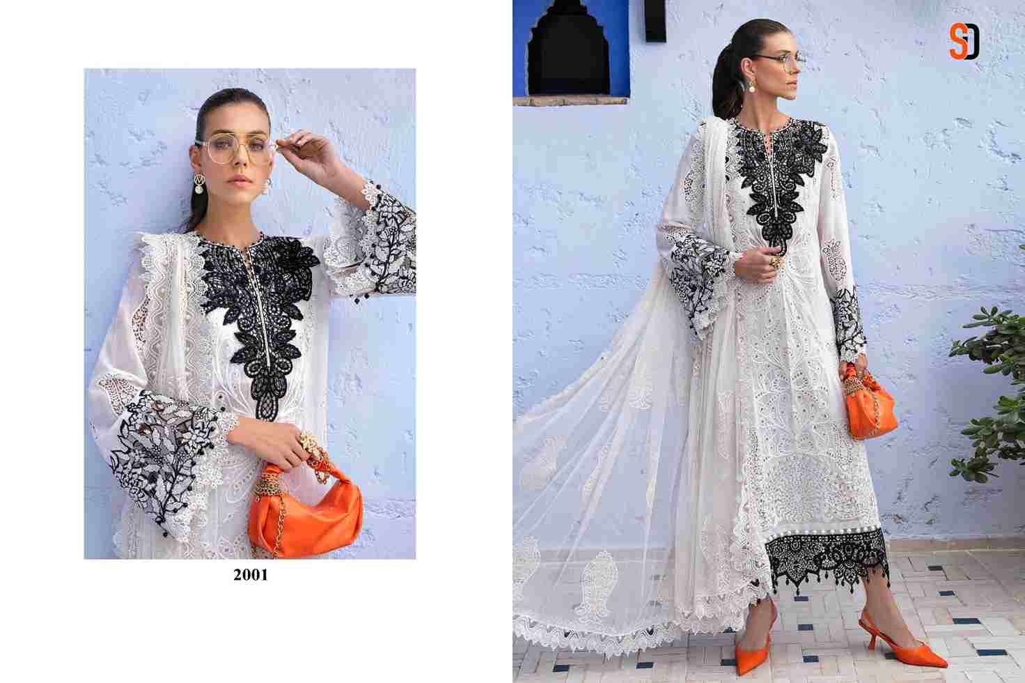 Maria.B. Lawn Vol-2 By Shraddha Designer 2001 To 2006 Series Designer Pakistani Suits Beautiful Stylish Fancy Colorful Party Wear & Occasional Wear Pure Lawn Cotton Print Embroidered Dresses At Wholesale Price