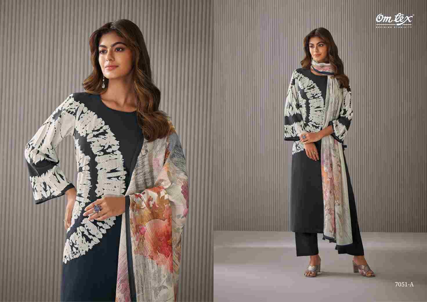 Lyrista By Om Tex 7051-A To 7051-D Series Beautiful Suits Stylish Fancy Colorful Party Wear & Ethnic Wear Linen Print Dresses At Wholesale Price