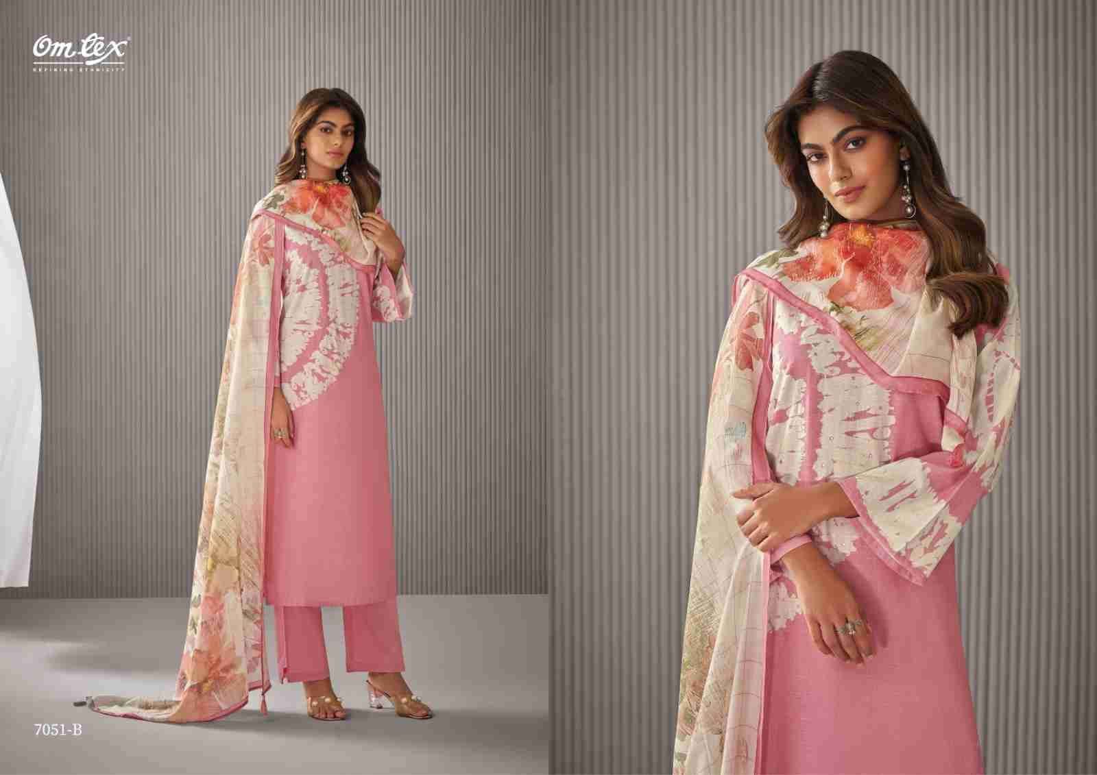Lyrista By Om Tex 7051-A To 7051-D Series Beautiful Suits Stylish Fancy Colorful Party Wear & Ethnic Wear Linen Print Dresses At Wholesale Price