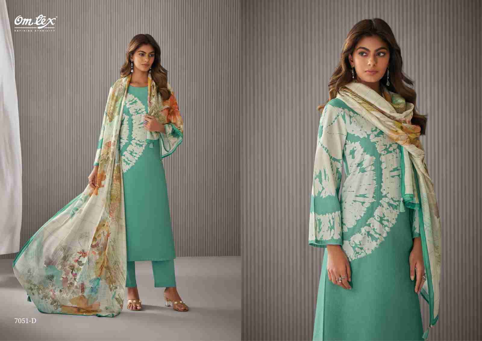Lyrista By Om Tex 7051-A To 7051-D Series Beautiful Suits Stylish Fancy Colorful Party Wear & Ethnic Wear Linen Print Dresses At Wholesale Price