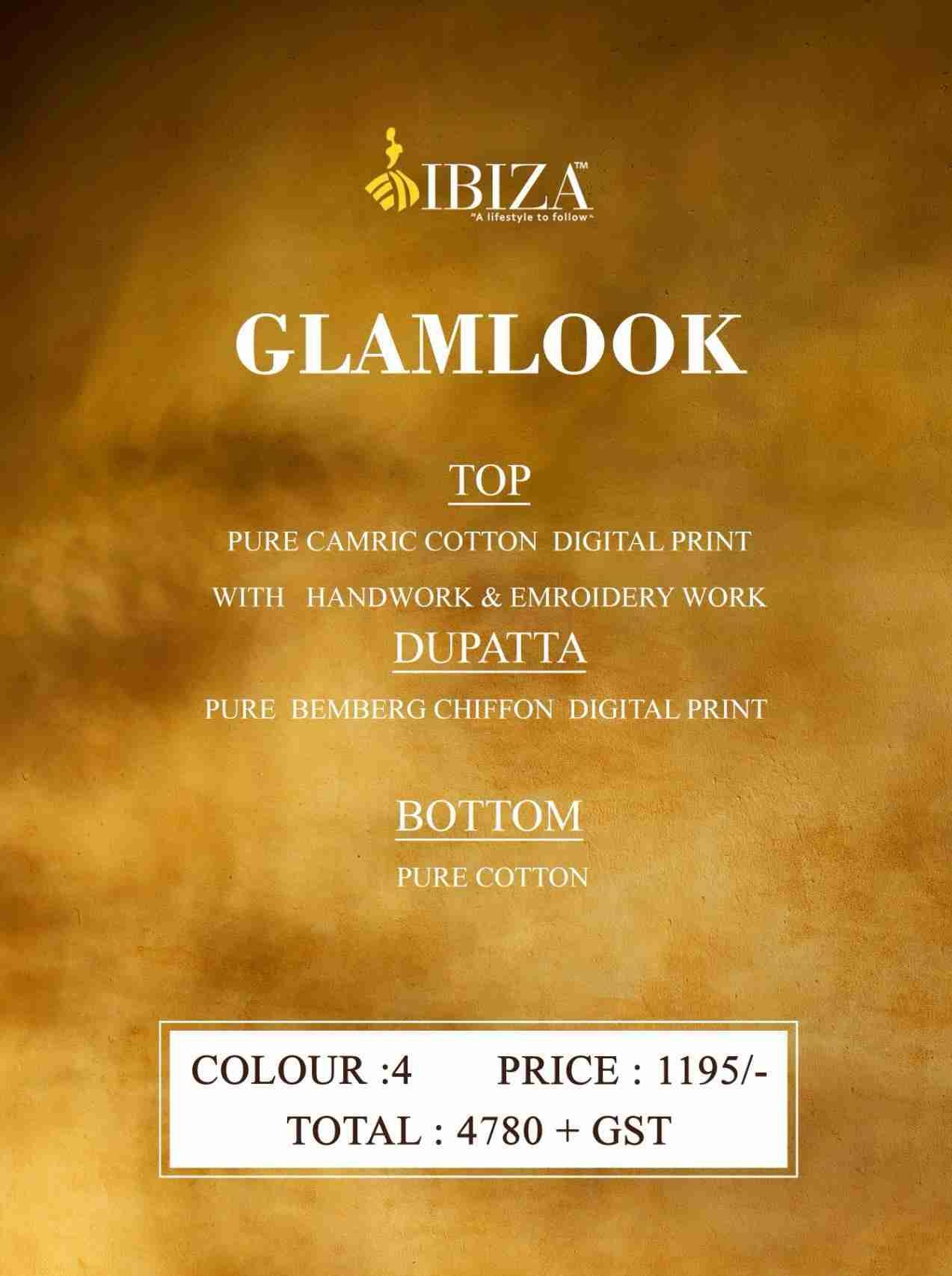 Glamlook By Ibiza 15800 To 15803 Series Designer Festive Suits Beautiful Fancy Stylish Colorful Party Wear & Occasional Wear Pure Cambric Cotton Dresses At Wholesale Price