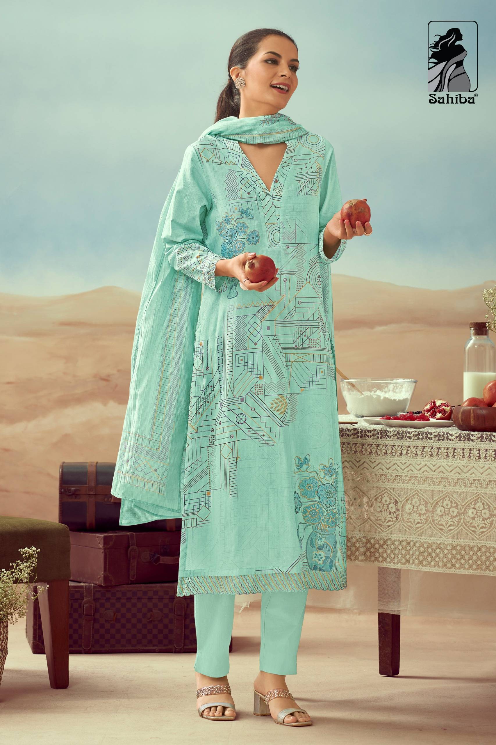 Rashi By Sahiba Fabrics Beautiful Festive Suits Colorful Stylish Fancy Casual Wear & Ethnic Wear Pure Lawn Cotton Dresses At Wholesale Price