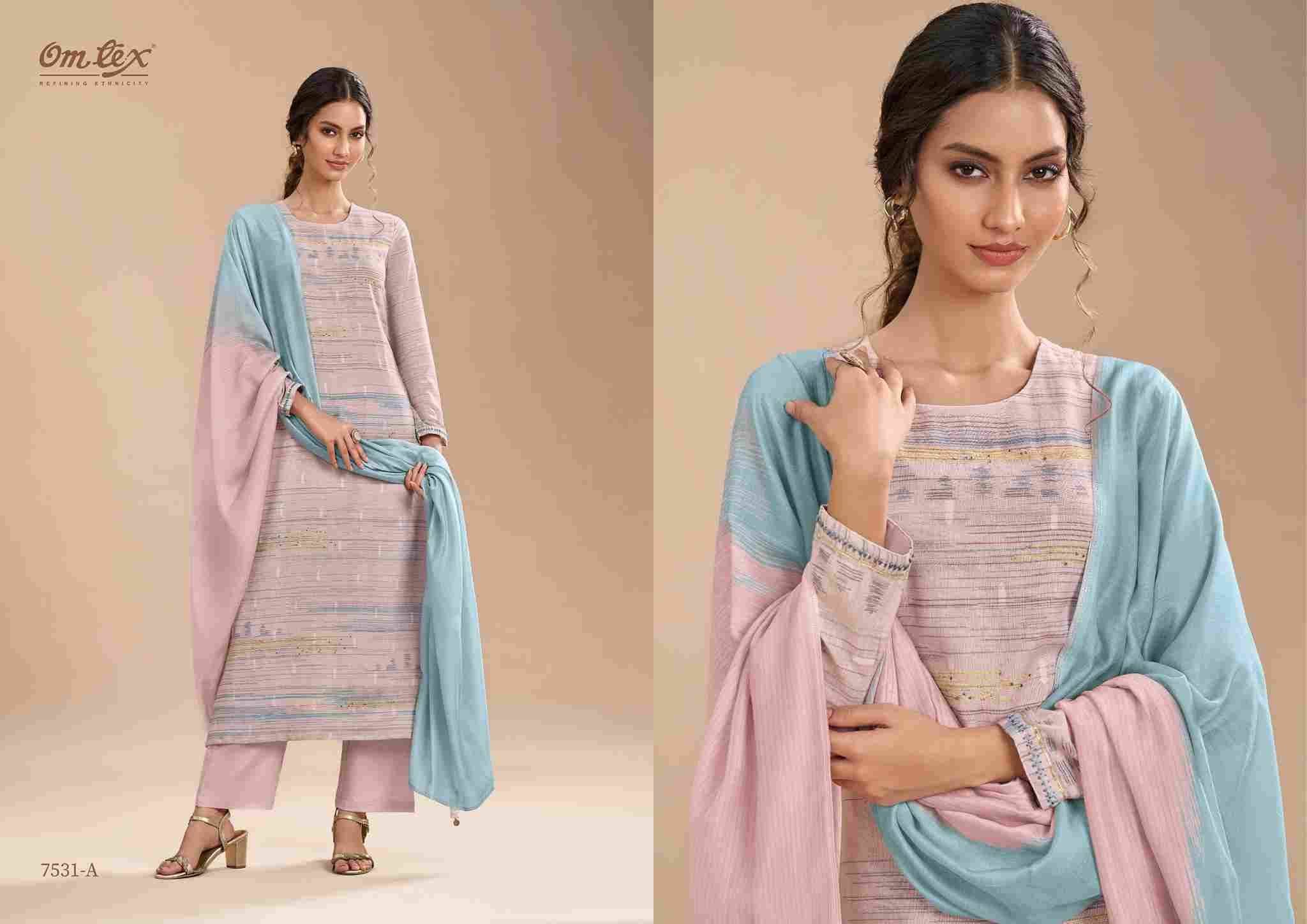 Suhana By Om Tex 7531-A To 7531-C Series Beautiful Suits Stylish Fancy Colorful Party Wear & Ethnic Wear Linen Print Dresses At Wholesale Price