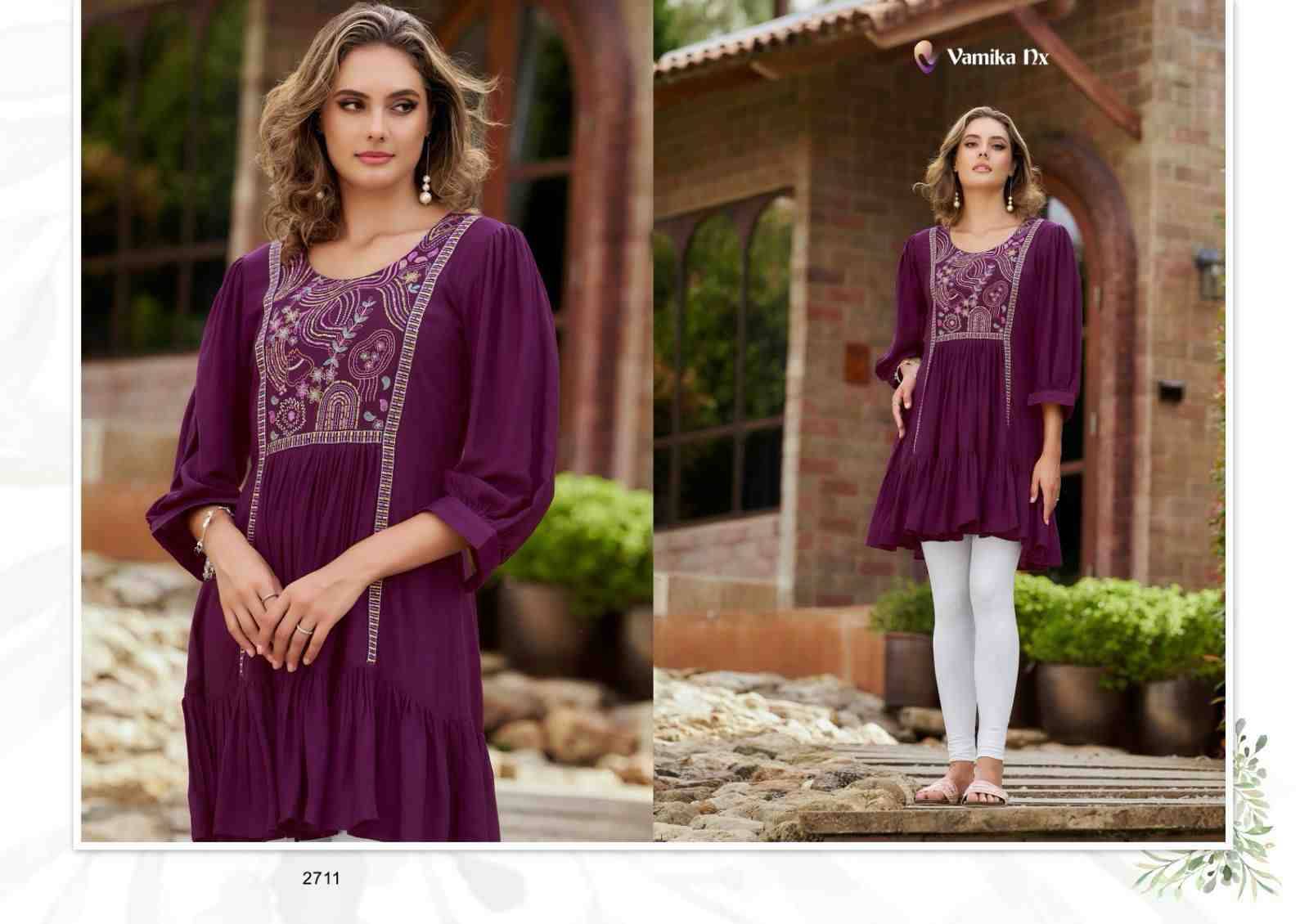 Rang Mahal Vol-3 By Vamika 2709 To 2713 Series Designer Stylish Fancy Colorful Beautiful Party Wear & Ethnic Wear Collection Heavy Rayon Print Tops At Wholesale Price