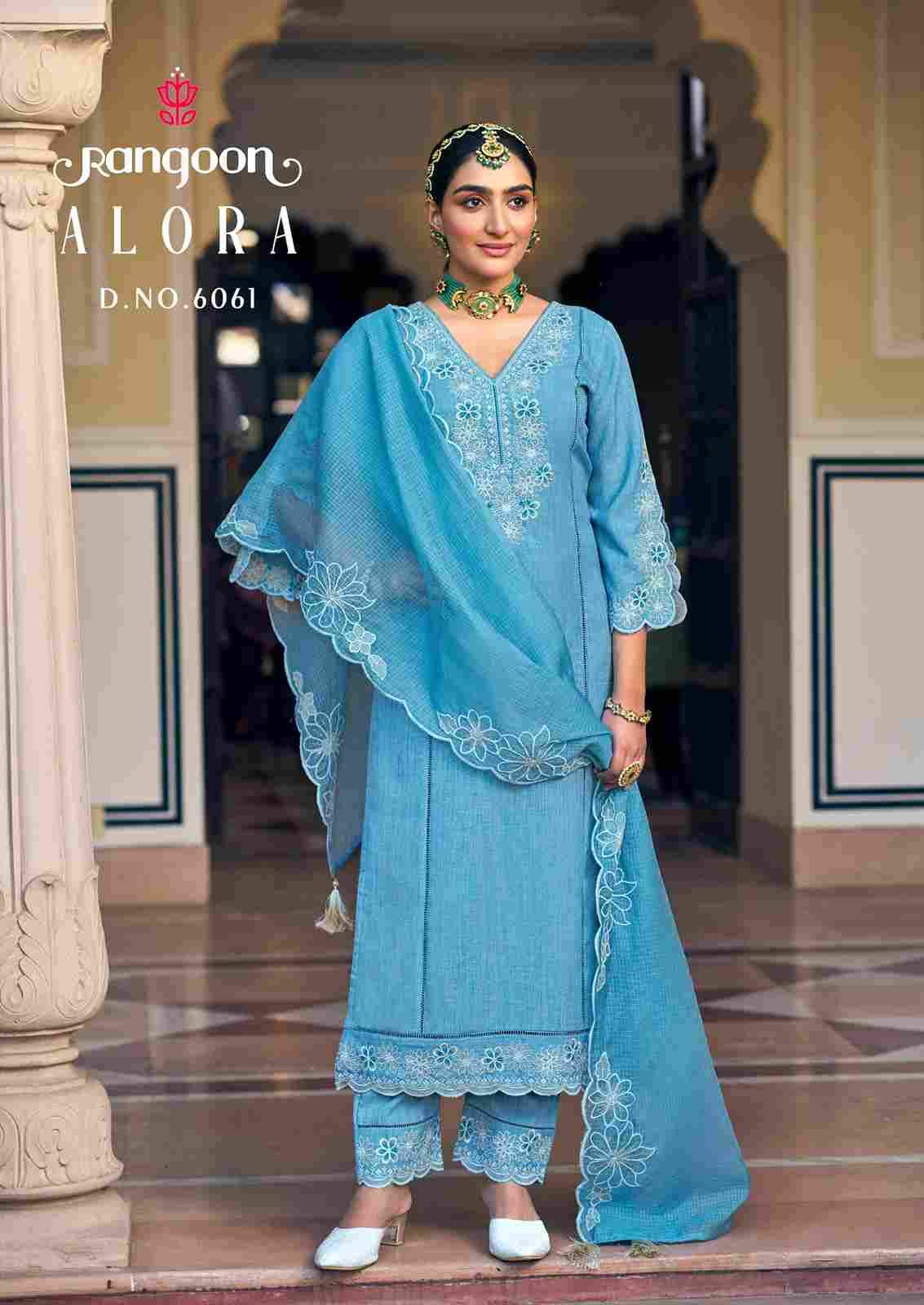 Alora By Rangoon 6061 To 6064 Series Designer Festive Suits Beautiful Stylish Fancy Colorful Party Wear & Occasional Wear Pure Cotton Dresses At Wholesale Price